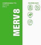 Aerostar 16.375x21.5x1 MERV 8 Air Filter, 4 Count, ACTUAL SIZE (16.50 x 21.50 x 0.75), HVAC, Air Conditioning & Furnace Filter Captures Dust, Lint & Pollen (MPR 600 / FPR 5), Made in USA
