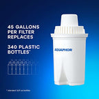 AQUAPHOR Water Filter Pitcher Ideal 7 Cup with 1 x B15 Filter - White
