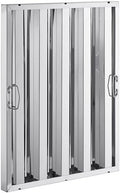 20" x 25" Stainless Steel Commercial Hood Filter – Dishwasher Safe, Welded Baffle Grease Trap with Drop Handles – Easy Installation & Durable Grease Fire Prevention Filter