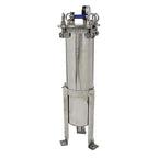 #4 Bag Filter Housing 304 Stainless Steel Filter Solid-Liquid Separation Tool 120PSI Industrial Sock Filter 1" Fnpt in/Out Bag Water Filter Purification Equipment