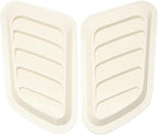 Car Hood Scoop Air Intake Vents Compatible For Hyundai Ix35 Solaris Compatible For Renault Captur Compatible For Kia And Sportage 4(White)
