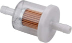 Tvent 1/4" Fuel Filter 691035 493629 for brigs and straton with Fuel line Camp Replacement for Kawsaki 49019-0027 49019-7001 845125 Motorcycle Motor Lawn Tractor Mower (Pack of 8)
