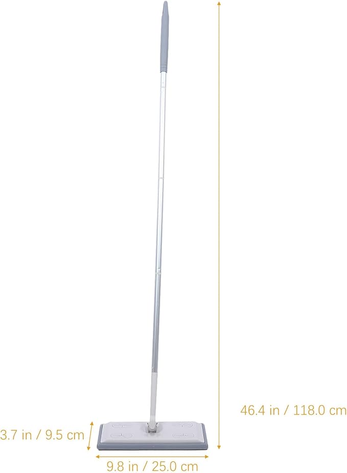 No-wash Dust Mop with Detachable Handle Wet and Dry Electrostatic Floor Cleaning Mop for Home Use Convenient Long-Handle Suitable for Hardwood and Tile Floors