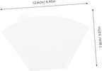 Paper Coffee Filter Cones 100pcs Espresso Filters Unbleached for Smooth Coffee Extraction