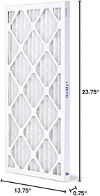 14x24x1 Furnace Filter MERV 11 PREMIUM ALLERGY Pleated Furnace Air Filter - Made in the USA - Box of 6 by AIRX FILTERS WICKED CLEAN AIR.