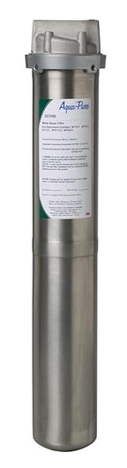 3M Aqua-Pure Stainless Steel Water Filter Housing SST2HB, Uses 2-High Standard Drop-in Water Filter Cartridges, Heavy Duty Construction, Built to Last
