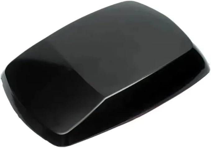 Decorative Hood Scoop Air Intake Flow Vent Black Carbon Universal Car Decoration Accessories Turbo Bonnet Cover(Black)