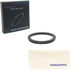 YAMAFOO 62mm to 52mm Step-Up Ring/Step Down Rings Filter Adapter for All Brands UV ND CPL Metal Ring Step-Up Rings Adapter Filter,Black (62-52)