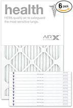 AIRX FILTERS WICKED CLEAN AIR. 12x20x1 Air Filter MERV 13 Pleated HVAC AC Furnace Air Filter, Health 6-Pack, Made in the USA