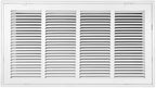 Venti Air 20" X 16" Steel Return Air Filter Grille with MERV 11 Filter Pre-Installed- Removable Face/Door for 1 inch Filters - HVAC Duct Cover Grill [Outer Dimension: 22.5"W X 18.5" H]