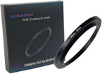 YAMAFOO 46mm to 55mm Step-Up Ring/Step Down Rings Filter Adapter for All Brands UV ND CPL Metal Ring Step-Up Rings Adapter Filter,Black (46-55)