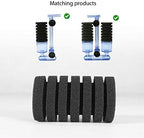 UPETTOOLS Aquarium Biochemical Sponge Filter Ultra Quiet Aquarium Air Pump Bio Sponge Fish Tank Foam Filter Comes with 4/2 Sponges 4/2of Bio Ceramic Media Balls