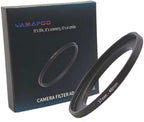 YAMAFOO 37mm to 46mm Step-Up Ring/Step Down Rings Filter Adapter for All Brands UV ND CPL Metal Ring Step-Up Rings Adapter Filter,Black (37-46)