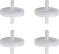 FERRODAY 5/16 Barbed Air Line Filter [4 PCS]- Sanitary Air Filter Air Line Fittings for Beer Brew Keg Air Filter for Homebrew White Air Filter for Fish Tank Translucent Plastic Gas Line Fitting