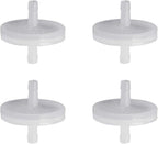 FERRODAY 5/16 Barbed Air Line Filter [4 PCS]- Sanitary Air Filter Air Line Fittings for Beer Brew Keg Air Filter for Homebrew White Air Filter for Fish Tank Translucent Plastic Gas Line Fitting