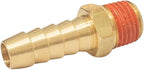2 Pack Brass Air Hose Barb Fittings Adapter Set, 3/8 Inch Barb to 1/4 Inch NPT Male Pipe, Air Hose Repair Kit Connectors with Sealant