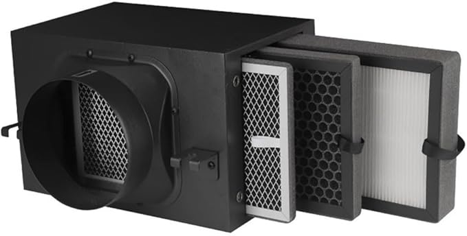 Activated Carbon HEPA Rectangle Air Filter for Ventilation Systems Multi-Layer Smoke Dust Removal Element for Fresh Air Outlets Improved Indoor Air Quality(S HEPA FILTER)