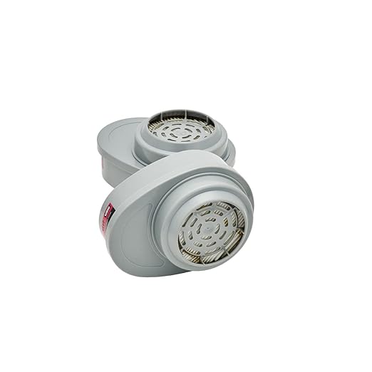 MSA 815641 Advantage Respirator Cartridge - Iodine Vapor/P100 (GMI), Quantity: 2 per Pack, Chemical and Combination Air-Purifying Respirator Cartridge