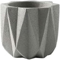 Outdoor Succulent Plantpot Cactus Plant Container Cement Flowerpot Container Modern Simple Planter Flower Vase Meat Plant Cement Container Concrete Flower Plant (Gray1 13cm*11.5cm) (Gray2 11cm*9.5cm)