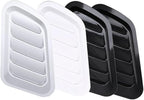 2Pcs ABS Car Air Flow Intake Hood Scoop Vent Bonnet Cover Universal DIY Decorate Car Accessories Compatible With BMW(Black)