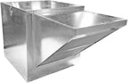 HOODMART 2500 CFM Fresh Air Supply Fan, 1PH | 12” Blower with Intake Hood and Filters | Makeup Air Fan with Weatherproof Cabinet | Commercial Restaurant Equipment Made in USA