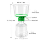 250ML Sterile Vacuum Filter Units with 0.22um PES Membrane, Individually Wrapped