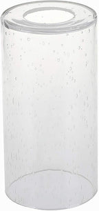 GoLucky Glass Cylinder Shade Accessory Lamp Fixture Replacement Piece With 1-5/8 Inch Fitter - Multiple Specifications 3"(D)8"(H)