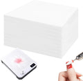 400 Sheets Professional Nail Dust Collector Filter Paper Sheets, White, PP Material, 7.48x9.45 Inch, for Salon, Spa, Home Use