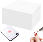 400 Sheets Professional Nail Dust Collector Filter Paper Sheets, White, PP Material, 7.48x9.45 Inch, for Salon, Spa, Home Use