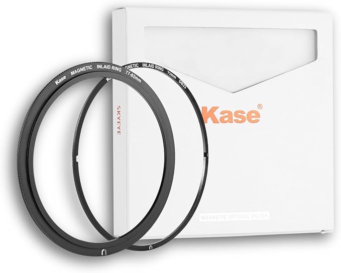 Kase 49mm Magnetic Screw in Adapter Ring Kit, Brass Magnetic to Threaded Filter Adapter Rings for Camera Lenses, Ultra-Thin 3.4mm Profile, Quick-Release Design, Compatible with UV CPL ND Filters