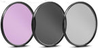 62mm 7PC Filter Set for Panasonic DMC-FZ1000 4K Point and Shoot Camera - Includes 3 PC Filter Kit (UV-CPL-FLD) and 4PC Close Up Filter Set (+1+2+4+10)