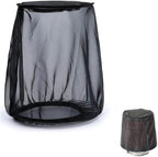 Air Filter Cleaner Kits, Motorcycle Waterproof Air Filter Rain Sock Dustproof Protective Cover Fits for Harley (Size S), Black#S