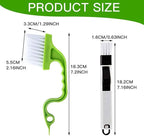 Window Groove Cleaning Brush Set 8pcs Scrubber for Wet and Dry Use, Window Gaps and Slot Cleaning Tools for Home, Kitchen, Bathroom Tracks and Crevices