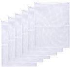 JIHAQUA Aquarium Filter Bags Large - Reusable Fish Tank Filter Media Mesh Bags with Plastic Zipper (7.5 x 12 inch (6 Pack))