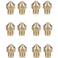 12Pcs CR-10S Pro Nozzles 0.4mm, M6 CR-10S Pro 3D Printer Nozzles,CR-10S Pro Hotend Extruder Nozzles 0.4mm Only Compatible for Creality CR10S Pro Hotend 3D Printer Nozzle.
