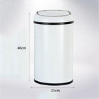 Portable Rechargeable Creative Intelligent Sensor Trash Can Household Electric Fashion Living Room Bathroom Trash Can Can Recycler (Size : B:35 * 25CM) (C:46 * 25CM)