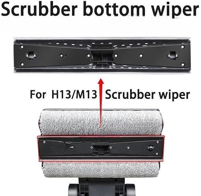 Scrubber Wiper Filter Soft Brush Wet and Dry Vacuum Cleaner Spare Part，Compatible for Dreame， M13 / H13 Accessories(Brush-2PCS)