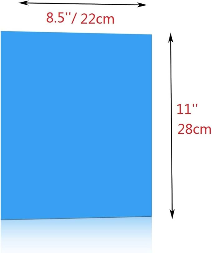 Sakolla 8 Pieces Transparent Color Correction Lighting Gel Filter - Colored Gel Light Filter Plastic Sheet, 8.5 x 11 Inch, 8 Colors