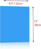 Sakolla 8 Pieces Transparent Color Correction Lighting Gel Filter - Colored Gel Light Filter Plastic Sheet, 8.5 x 11 Inch, 8 Colors