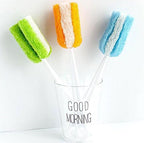 3PCS Soft Hanging Sponge Cleaning Brush Cleaner with Long Handle Cup Feeding Bottle Scrubber Washing Brushes for Coffee Glasses Pot Milk Cup Mugs Winebottle Baby Bottles(Color Random)