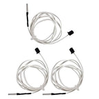 3Pcs 3D Printer HT-NTC100K Thermistor, Ender 3 Thermistor Upgrade NTC 100K 3950 Thermistor Sensor 3x15, XH2.54 2Pin Compatible for Ender 3 v2, Ender 5, CR-10 Series V6 Volcano 3D Printer Hotend,