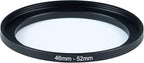 46mm to 52mm Step-Up Ring Filter Adapter for All Brands UV ND CPL Metal Ring Step-Up Rings Adapter Filter (46mm-52mm)