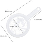 Kitchen Ultra-Fine Nylon Mesh Strainer I Plastic Sieve Fine Mesh Filter Spoon For Soy Milk Coffee Filter Milk Yogurt Juice Kefir Honey Wine coladores de cocina Kitchen Gadgets (200 Mesh)