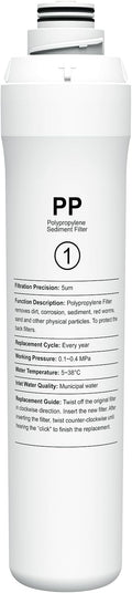 ROPOT PP Filter Compatible with Bluevua RO100ROPOT RO100ROPOT-UV