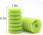 UPETTOOLS Aquarium Biochemical Sponge Filter, Ultra Quiet Aquarium Air Pump Bio Sponge Fish Tank Foam Filter (Green Sponge 4 Packs)