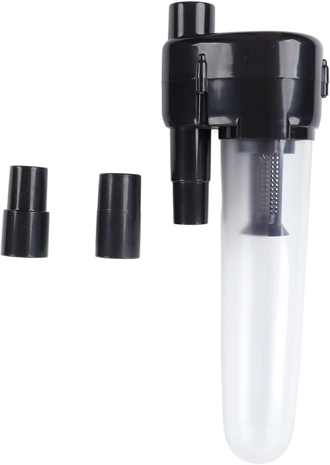 Vacuum Cleaner Filter Dust Collector ABS with 2pcs Connector, Compact Design, Easy Installation - Motor Protection, Water Washable, Fits 32mm 34.5mm Hose