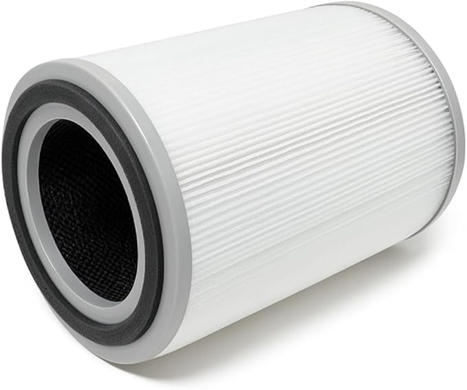 Nispira 3-in-1 True HEPA with Activated Charcoal Replacement Filters, Compatible with TOPPIN TPAP001 Air Purifier Comfy Air C2, 3-Packs