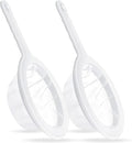 2PCS 450 Mesh Fine Mesh Filter with PP Material Non-Slip Anti-Scalding Handle Safe and Durable Sieve for Kitchen Tea Soy Milk Coffee Juice, 12.72x6.85x3.86 inch