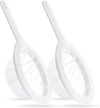 2PCS 450 Mesh Fine Mesh Filter with PP Material Non-Slip Anti-Scalding Handle Safe and Durable Sieve for Kitchen Tea Soy Milk Coffee Juice, 12.72x6.85x3.86 inch