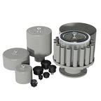 Solberg FS-19P-125™ Inlet Compressor Air Filter Silencer, 1-1/4" MPT Outlet, 6-5/8" Height, 6" Diameter, 70 SCFM, Made in the USA